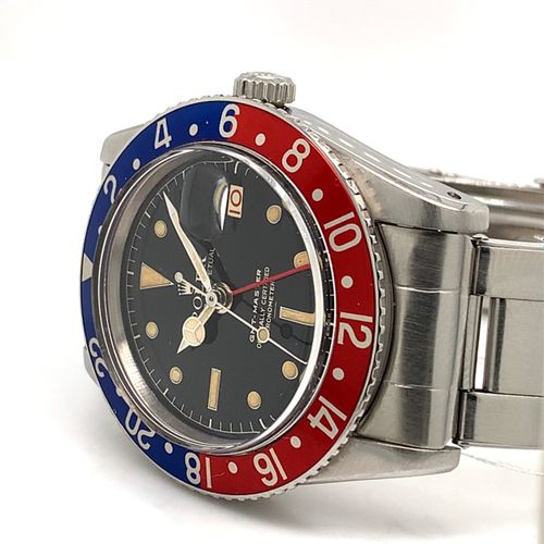 Rolex An impressive and very popular vintage wristwatch with "Pepsi" bezel, 24h &hellip;