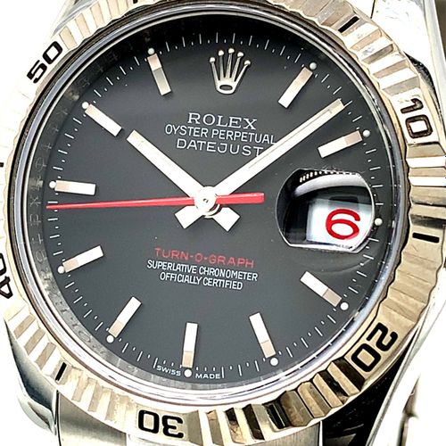 Rolex A very attractive wristwatch in practically new condition, with red centre&hellip;