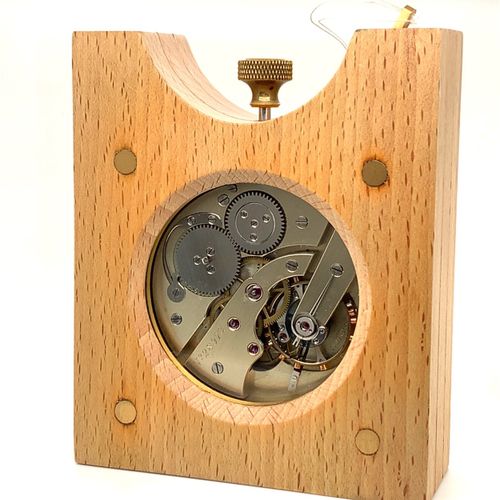 Uhrmacherschule LeLocle (*) Fino reloj escolar con escape de cronómetro de muell&hellip;