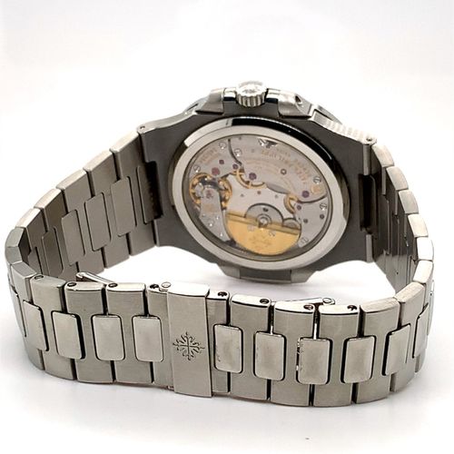 Patek Philippe Sportliche Genfer Armbanduhr mit Mondphase, Zeigerdatum und Gangr&hellip;