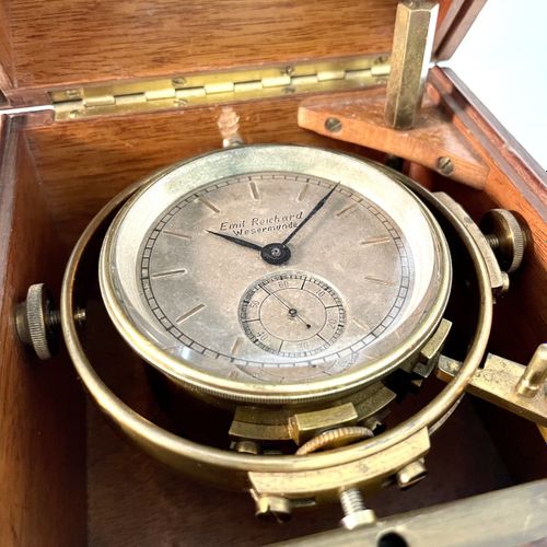 Deutsche Uhrmacherschule Glashütte Reloj de bolsillo extremadamente raro con pan&hellip;