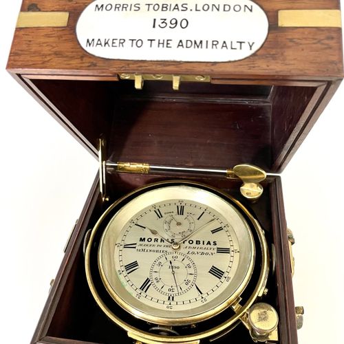 Morris Tobias Ensemble de 3 chronomètres de navires anglais Chronomètres de navi&hellip;