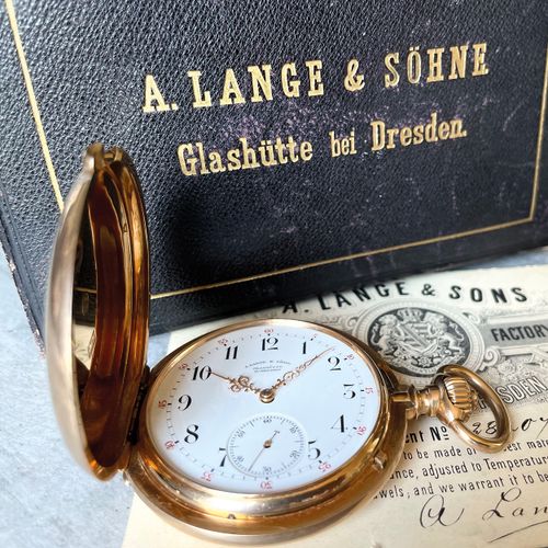 Lange & Söhne Schwere Glashütter Savonnette - Ankerchronometer, gefertigt in Qua&hellip;