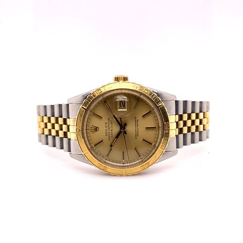 Rolex Atractivo reloj de pulsera bicolor de época con fecha - raro movimiento "T&hellip;