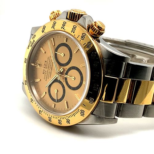 Rolex Chronographe-bracelet bicolore très recherché avec "Cadran à Six Inversé" &hellip;