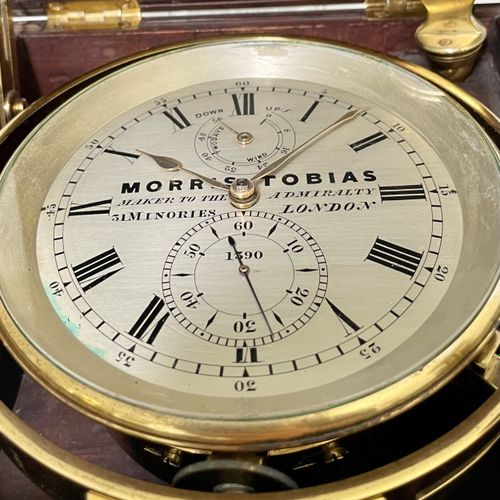 Morris Tobias Set di 3 cronometri navali inglesi London ship chronometers con 56&hellip;