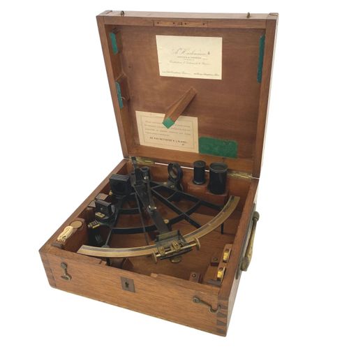 A. Hurlimann - Ponthus & Therrode successeurs Coffret de 4 sextants Sextant fran&hellip;