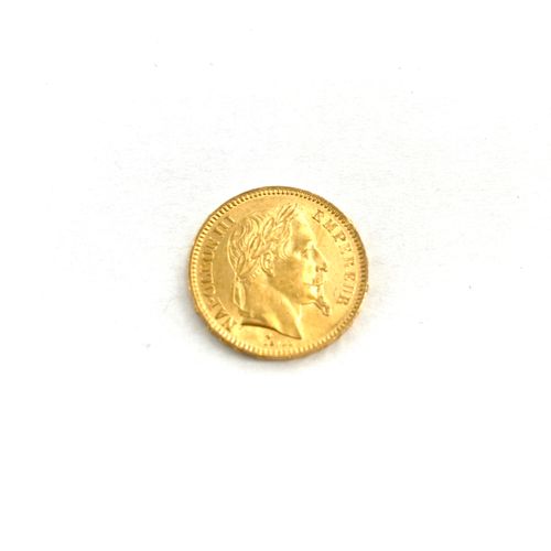 Pièce en or de 20 francs Napoléon III tête laurée. 
1861 A (x1) 
 
A : atelier P&hellip;
