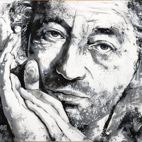 DADAO (né en 1984) 
Serge Gainsbourg, 2022 
Technique mixte sur toile 
Signée en&hellip;