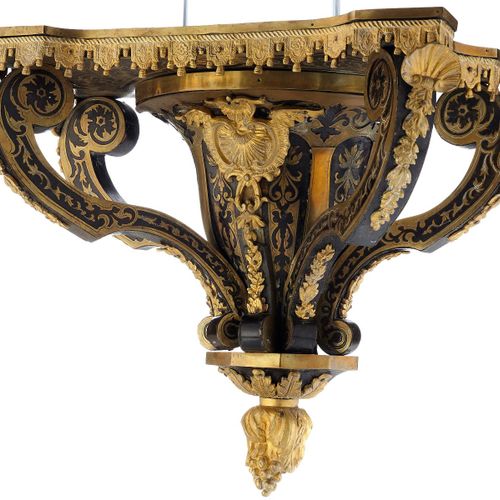 Null Pendule de Boulle. Style Louis XIV, France 19e s. Écaille de tortue et lait&hellip;