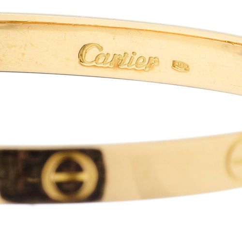 Null Bracelet en or "Cartier". Or jaune 750, signé "Cartier". Collection "Love".&hellip;