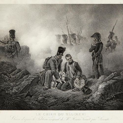 Null Vernet Horace 1ère moitié du 19e s. Gravure de Narcisse Lecomte (1794 - 188&hellip;