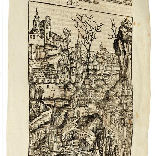Null Hartmann Schedel Liber Chronicarum, Nürnberg 1493.12 hojas sueltas con xilo&hellip;
