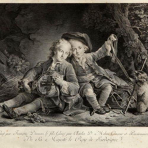 Null Drouais François-Hubert 18世纪。 Carlo Domenico Mellini（约1740-1795）的蚀刻画。床单略有污渍&hellip;