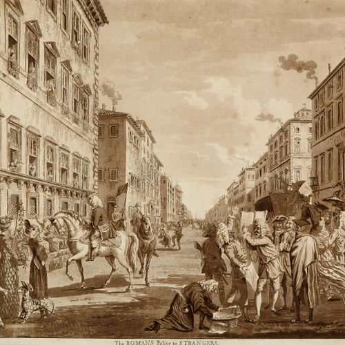 Null Sandby Paul XVIII secolo "Apertura al carnevale di Roma" e "I romani cortes&hellip;