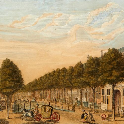 Null 谢尔勒-亨德利克-弗洛里斯。约1755年，海牙、谢维宁根和莱顿的景色。全部修剪完毕。八件作品，背面贴有蚀刻画的部分文字 高度：每件24.5厘米 宽度：&hellip;