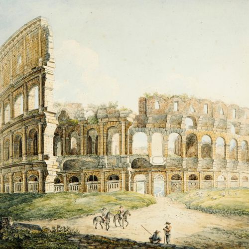 Null Kaiserman François c. 1800. Viste del Mausoleo di Cecilia Metella, Colosseo&hellip;