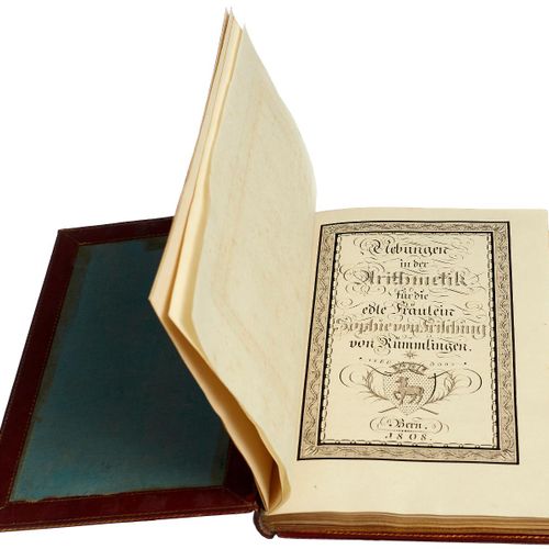 Null Manuscrit de Frisching Uebungen in der Arithmetik pour la noble Mademoisell&hellip;