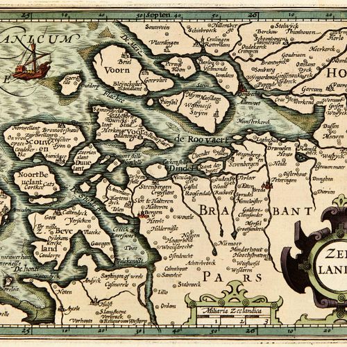 Null Mercator Gerhard Around 1600. "Lacus Lemanus", "Zeelandia", "Burgundia Comi&hellip;