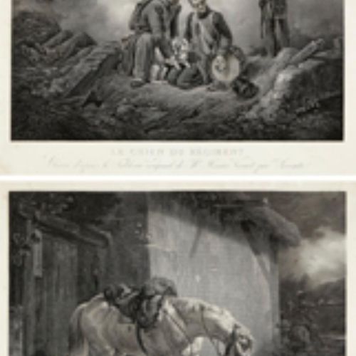 Null Vernet Horace 1a metà del 19° secolo Incisione di Narcisse Lecomte (1794 - &hellip;