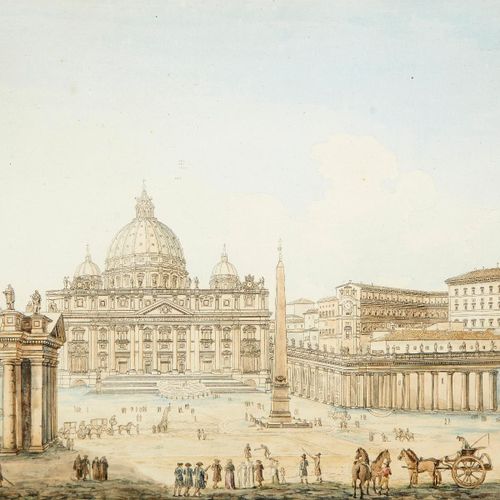 Null Kaiserman François um 1800. Ansichten vom Mausoleo di Cecilia Metella, Colo&hellip;