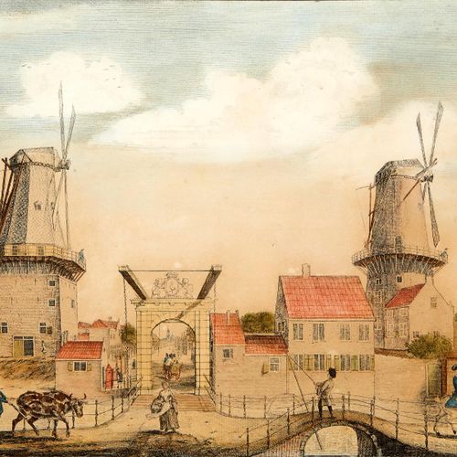Null Scheurleer Hendrik Florisz. Circa 1755. Vedute di L'Aia, Scheveningen e Lei&hellip;