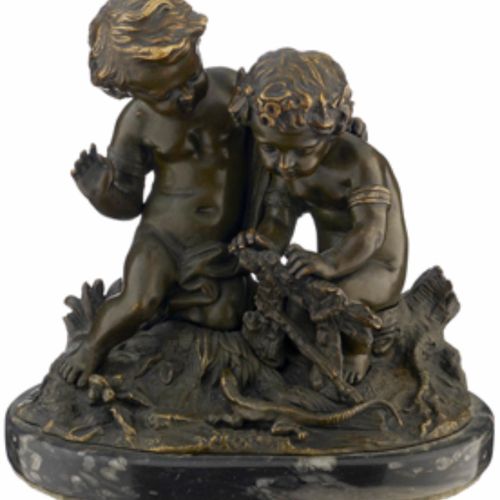Null Boucher Alfred. Signed. Mounted on stone base. Depth: 12cm Width: 20cm Heig&hellip;