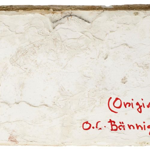 Null Bänninger Otto. Modello in gesso per rilievo in bronzo. Monogramma. Datato &hellip;