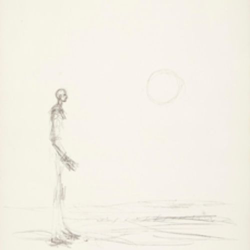 Null Giacometti Alberto. 62/150, 已签名。片状物有最小的波浪。高度：65.5厘米 宽度：49厘米。纸上石版画