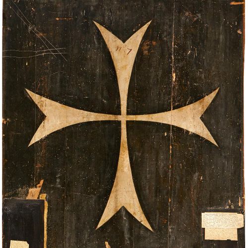 Null Stetter Wilhelm. Verso with large Maltese cross, old label and provenance i&hellip;
