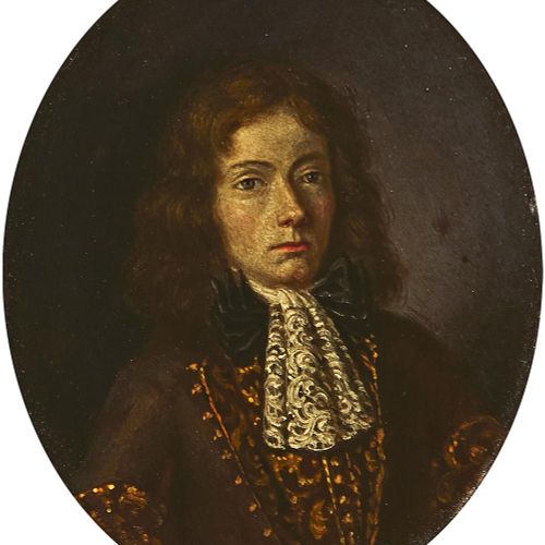 Null 一个年轻人的肖像
18世纪。精美的油画，背面刻有铜板（有雕刻的马）。没有签名。背面有Galerie Stuker/Schloss Gerzenseee&hellip;