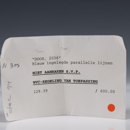 Leen Quist (1942-2014) Leen Quist (1942-2014) scatola con coperchio oviforme, li&hellip;