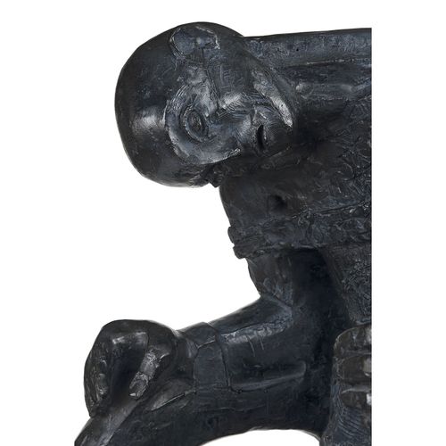 ANTONIUCCI VOLTI (1915 1989) 
L'OTAGE 
Bronze à patine anthracite nuancé de bleu&hellip;
