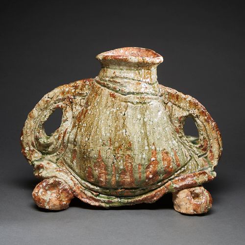 Null TAKUMA MURAKOSHI (NÉ EN 1954) GRAND RÉCIPIENT en poterie Shigaraki à col co&hellip;
