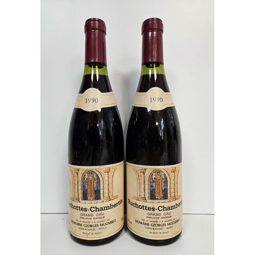 Null 2 Flaschen RUCHOTTES-CHAMBERTIN, Grand cru Domaine Georges Mugneret 1990