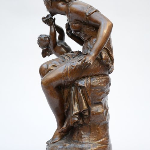 Null Mathurin Moreau : statue en zamack 'Galathée' (h61cm)
