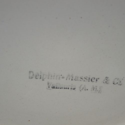 Null Delphin - Massier (Vallauris): Art Nouveau jardinière en faience (H131) (*)