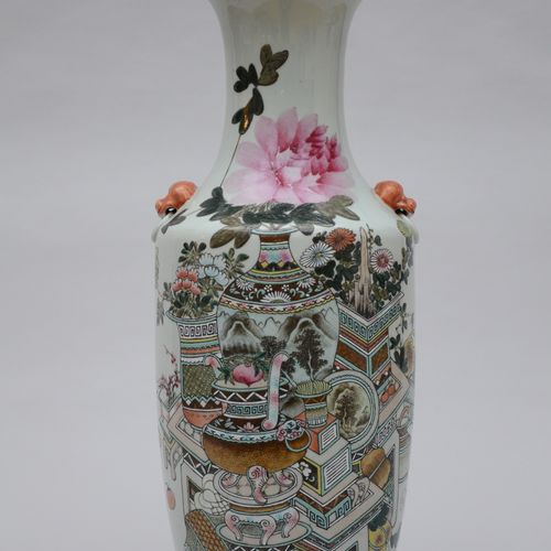 Null Vase en porcelaine de Chine 'antiquités' (h60 cm)