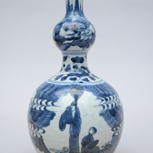 Null Vase double gourde japonais 'personages', 17ième siècle (h31cm)(*)