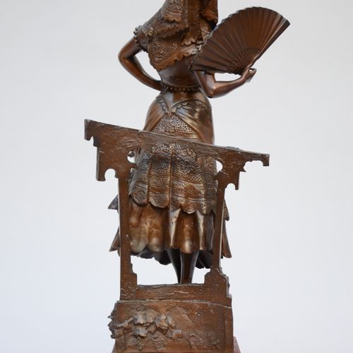 Null Auguste De Wever : sculpture en bronze 'Carmen' (h58cm)