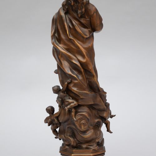 Null Une vierge en bronze 'anges', fin 19ième siècle (h45cm) (*)