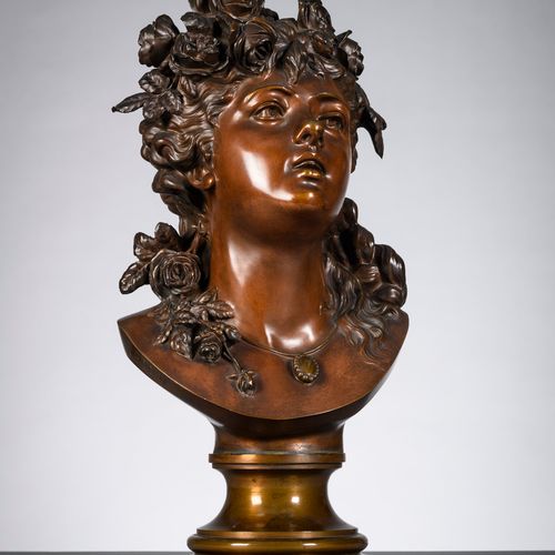 Null A. Rodin: buste en bronze 'Dosia', par la Compagnie des bronzes à Bruxelles&hellip;