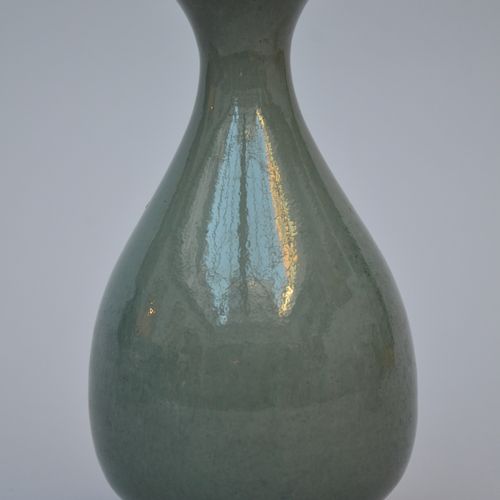 Null Vase à col en céramique chinoise, genre Jun (h20cm)