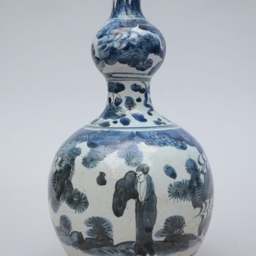 Null Vase double gourde japonais 'personages', 17ième siècle (h31cm)(*)