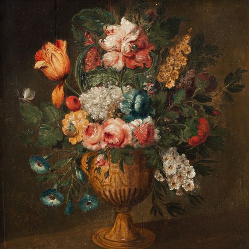 Null Flemish school, Probably Antwerp 17th/18th century, Flower still life in re&hellip;