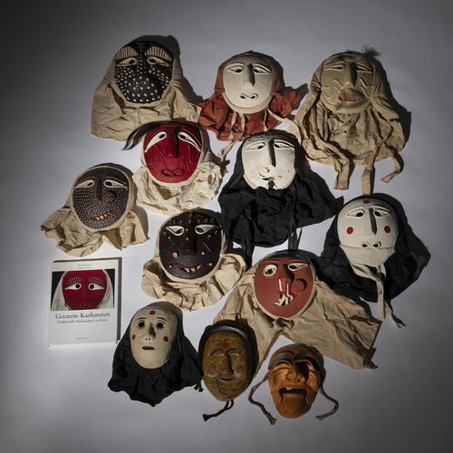 Null Corée du Sud. Années 1980L. Max. Env. 25 cmDeux masques 'Hahoe Tal' (Trésor&hellip;