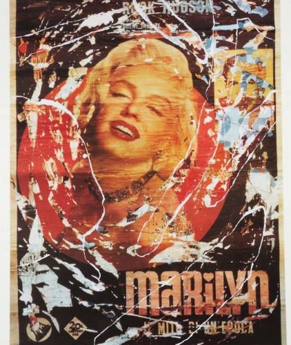ROTELLA Mimmo (1918-2006) « Marylin » Sérigraphie en couleurs signée en bas à dr&hellip;