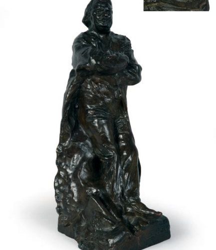 RODIN Auguste (1840-1917) Balzac en redingote Bronze à patine brune signé et num&hellip;
