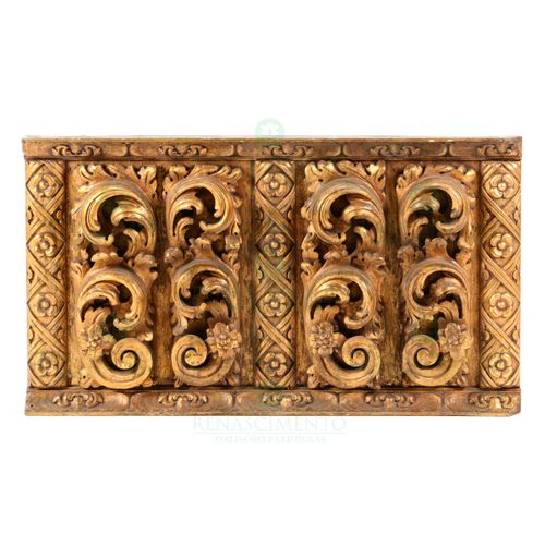 A BAROQUE TASTE WALL APPLIQUE APPLIQUE MURALE DE GOÛT BAROQUE Bois sculpté et do&hellip;