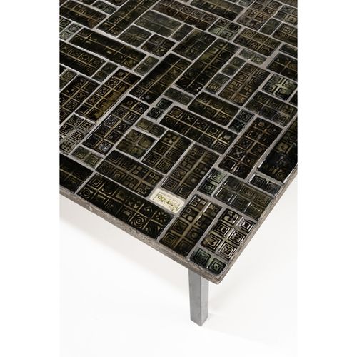 Null Bjørn Wiinblad (1918-2006)

Coffee table

Lacquered steel, slate and glazed&hellip;